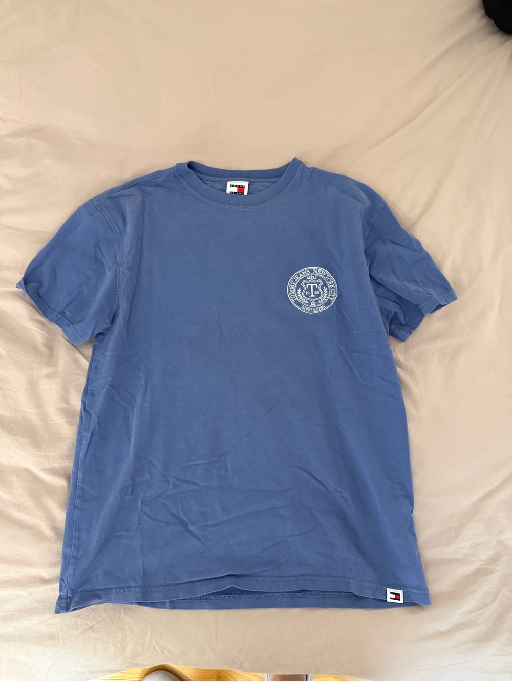 Tommy Hilfiger Dusty Blue Short Sleeve Logo Tee